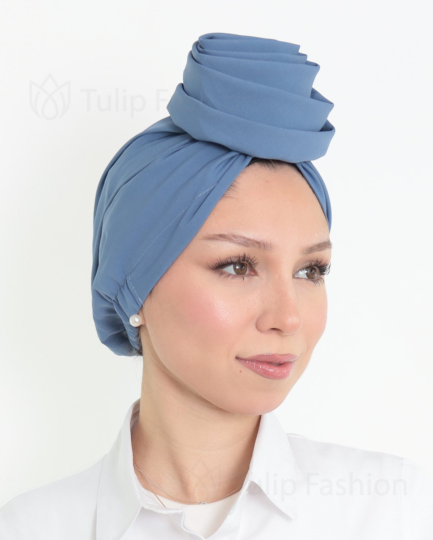 Turban - Ela - Royal Blå - 3