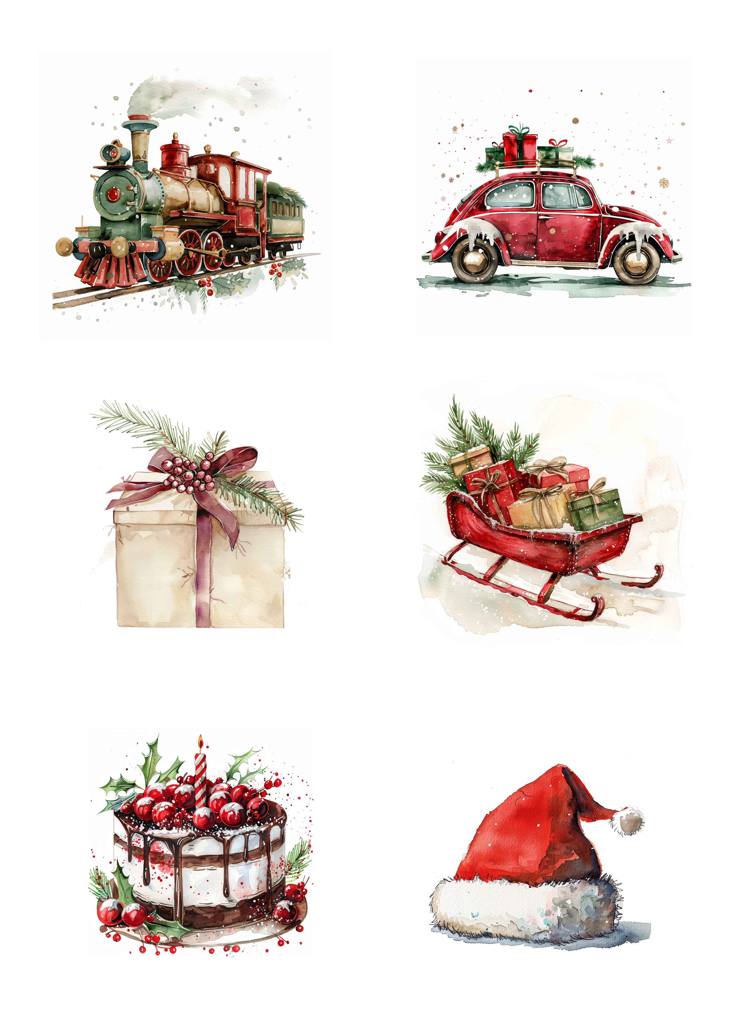 Papper Klippark -Christmas   -  A4