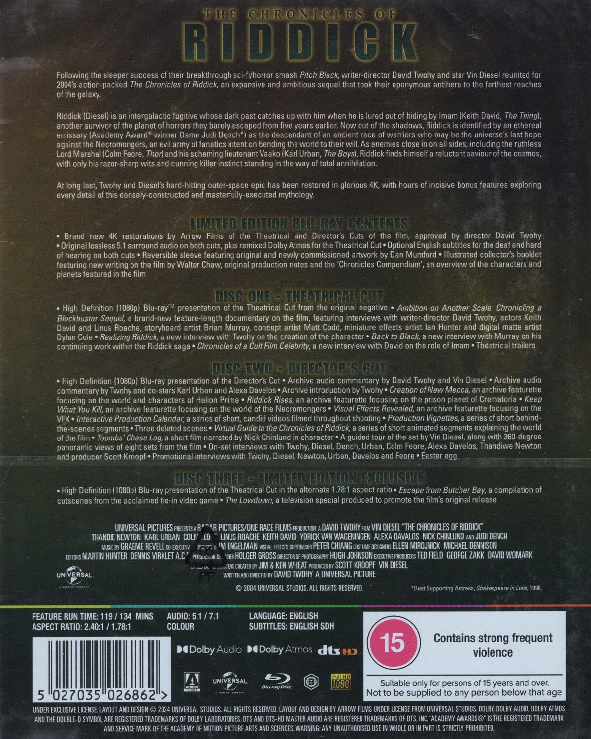 The Chronicles of Riddick (Limited Edition) (ej svensk text) (Blu-ray) - 2