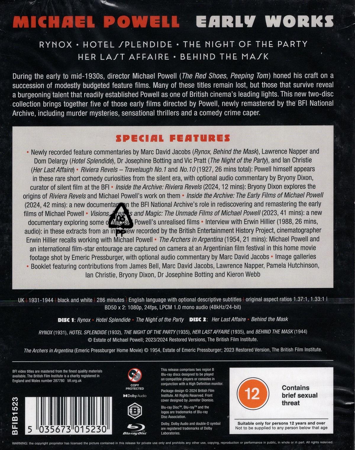 Michael Powell: Early Works (ej svensk text) (Blu-Ray) - 2