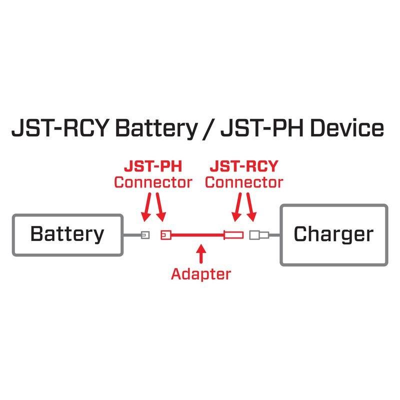 Spektrum Adapter: JST-RCY Battery / JST-PH Device - 2