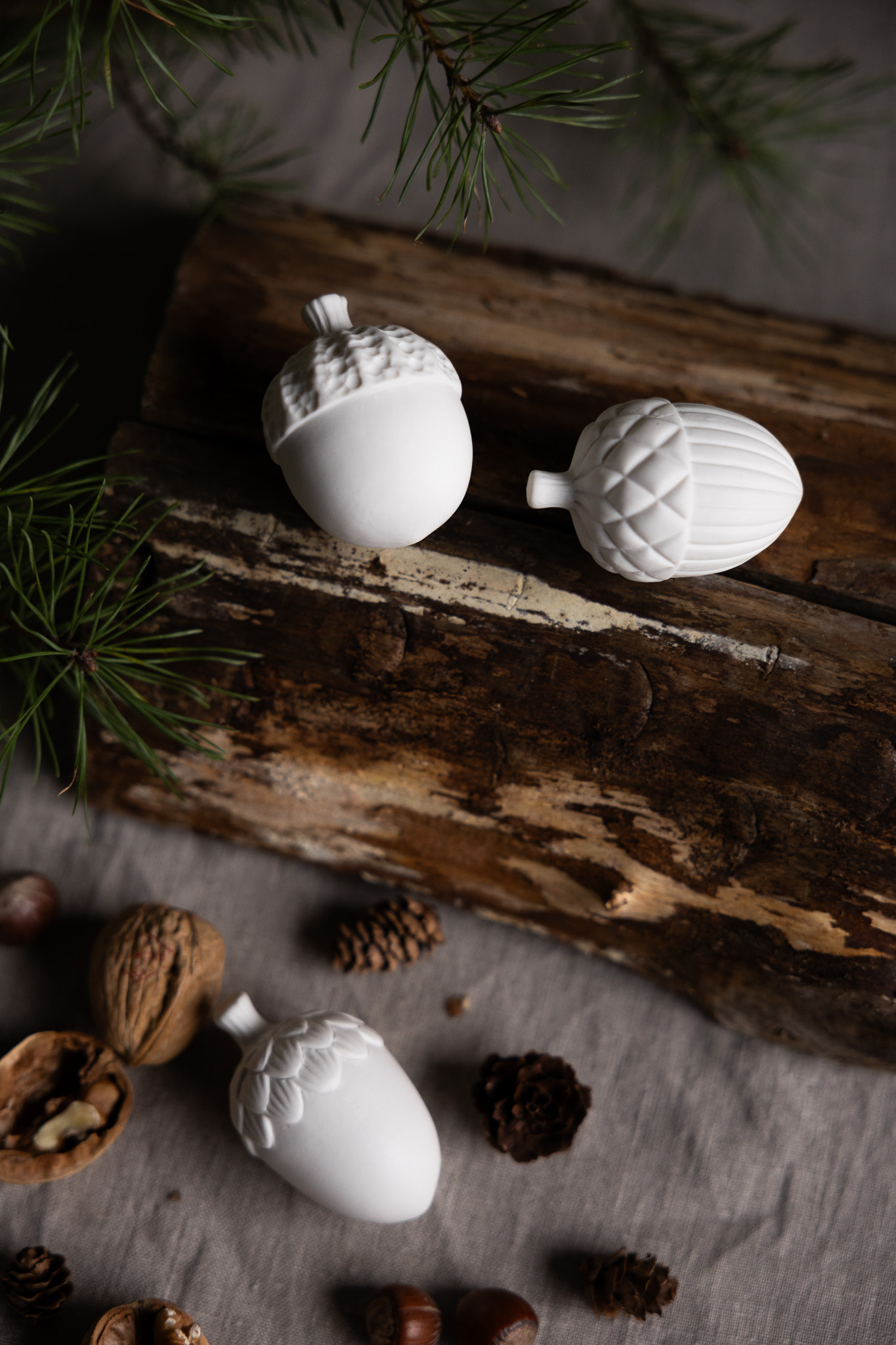 Askeby - Acorn - Ceramic - White - 2