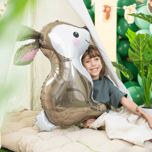 Folieballong Sittande Hare 67 x 80cm - 2