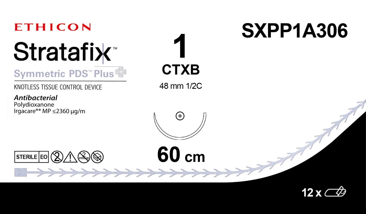 Stratafix symmetric PDS Plus 1,  SXPP1A306,   CTXB 60 cm purple