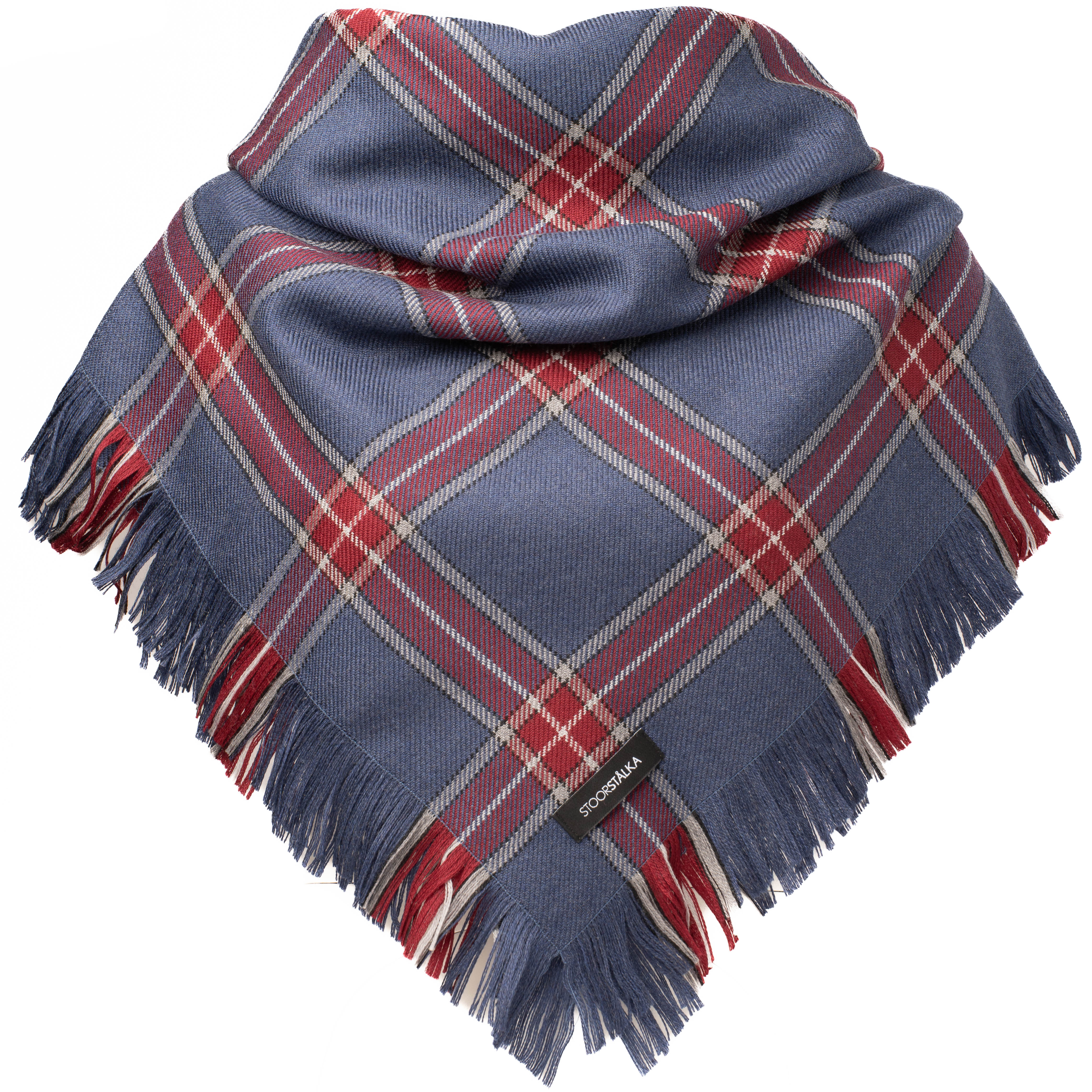 Wollschal Denim Graphit Large