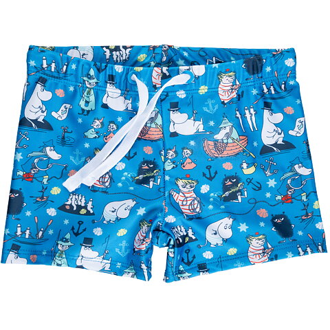 Moomin archipelago swimming trunks blue