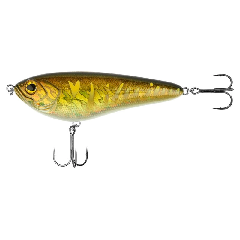 Shimano Yasei Javelin Jerk 11cm är ett jerkbait som har en suverän glidande aktion utformad för stora gäddor. gold tiger