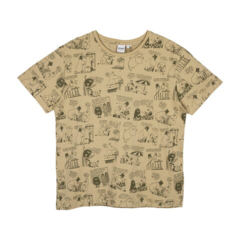  Mumin oiva t-shirt tecknat grön