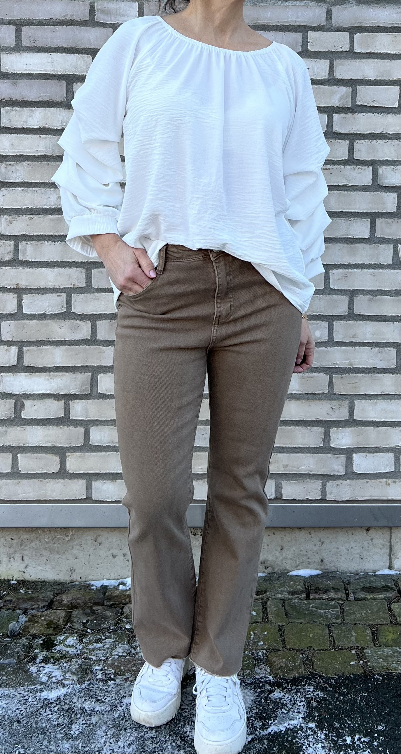 Cosy House Jeans Flared Beige - 3