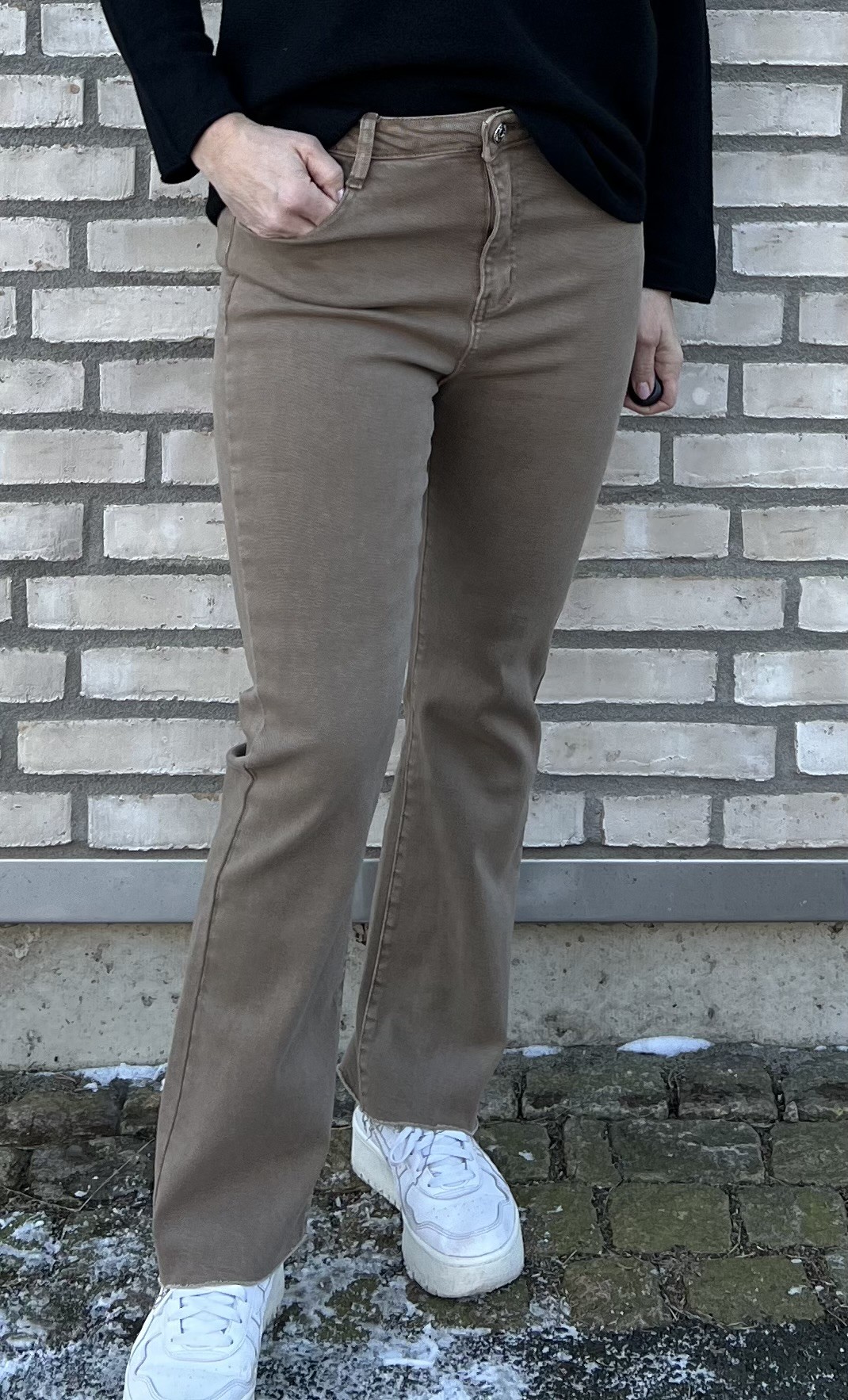 Cosy House Jeans Flared Beige - 4
