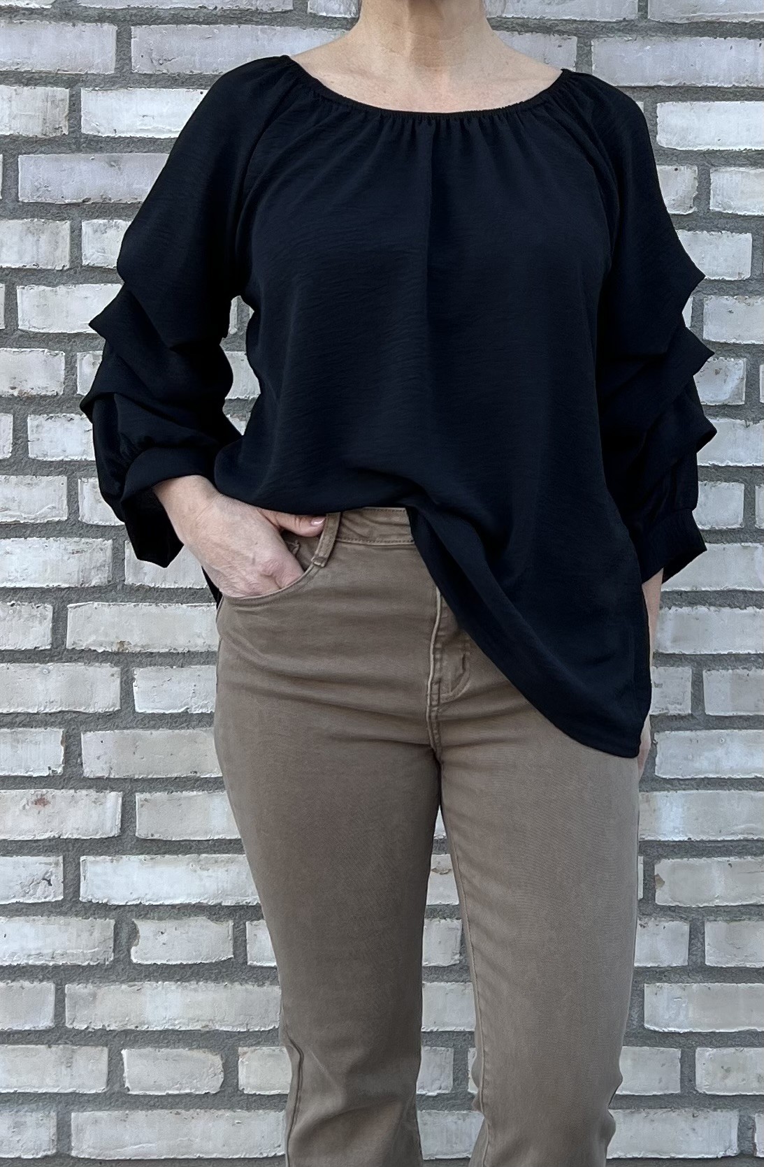 Cosy House Jeans Flared Beige - 5