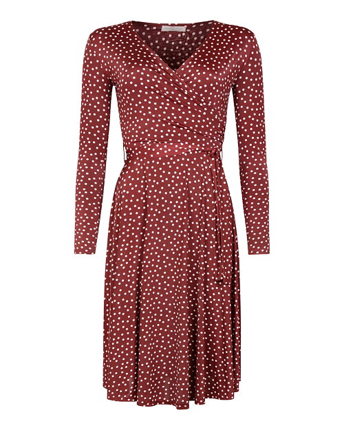 Klänning Marguerite burgundy dot - 7
