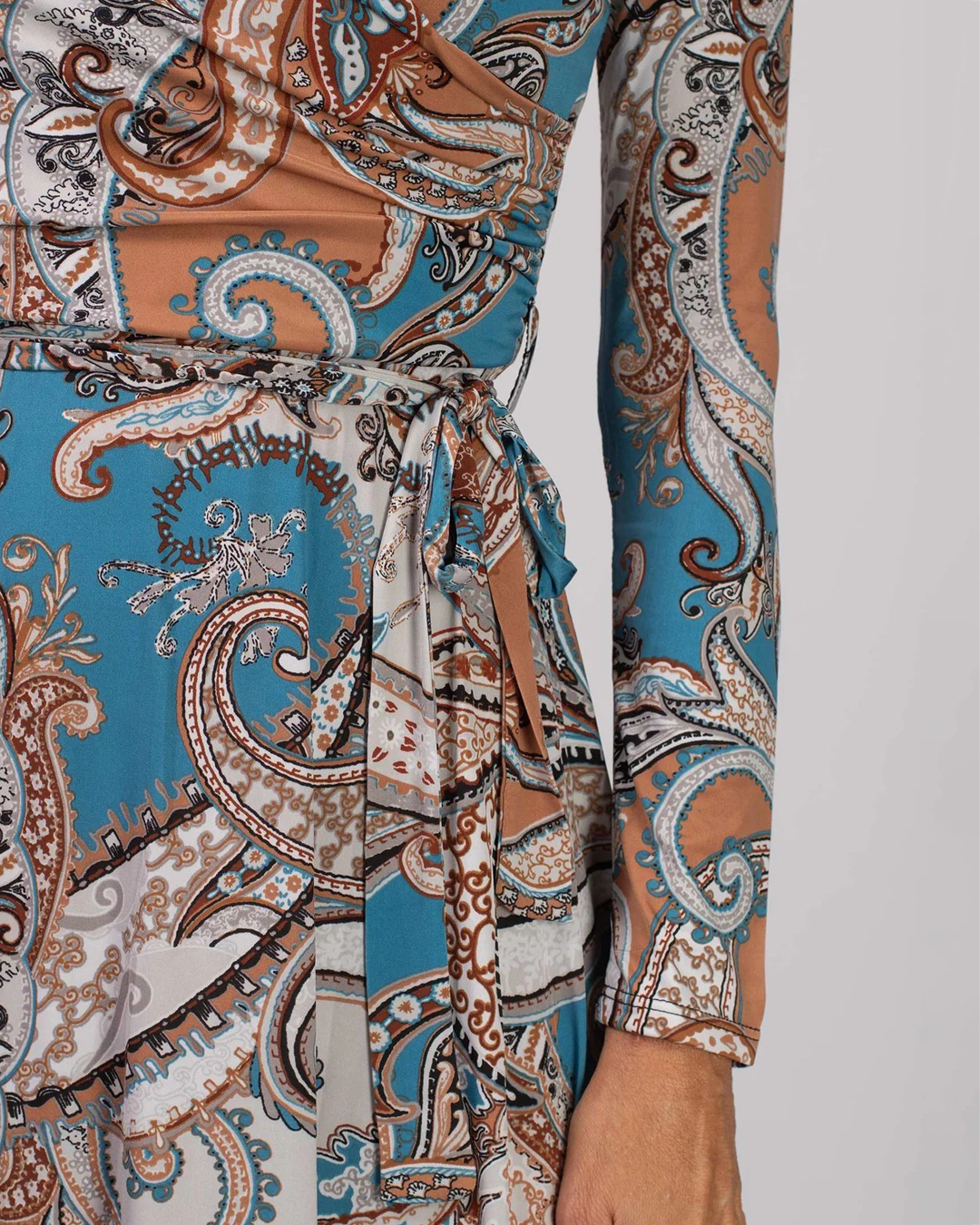 Klänning Marguerite turquoise paisley - 3