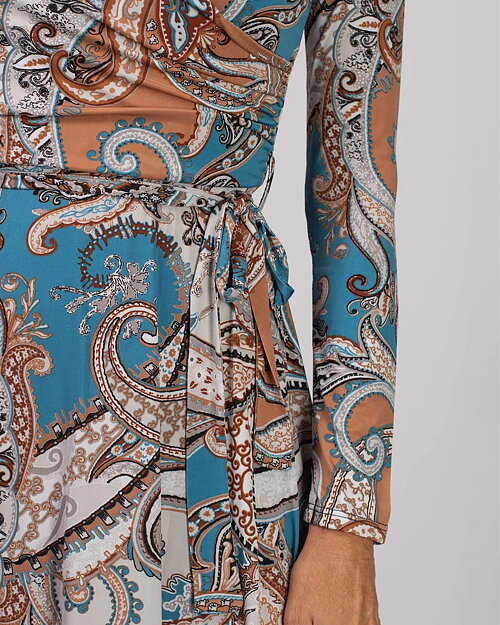 Klänning Marguerite turquoise paisley - 3