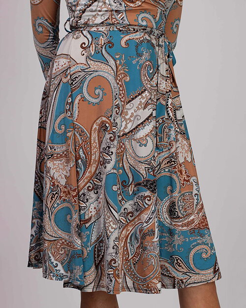 Klänning Marguerite turquoise paisley - 4