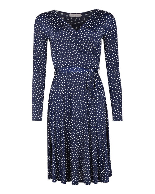 Klänning Marguerite midnight blue dot - 5