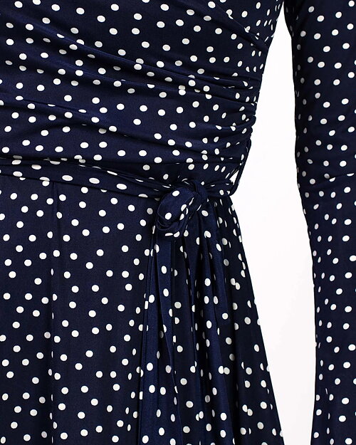 Klänning Marguerite midnight blue dot - 4