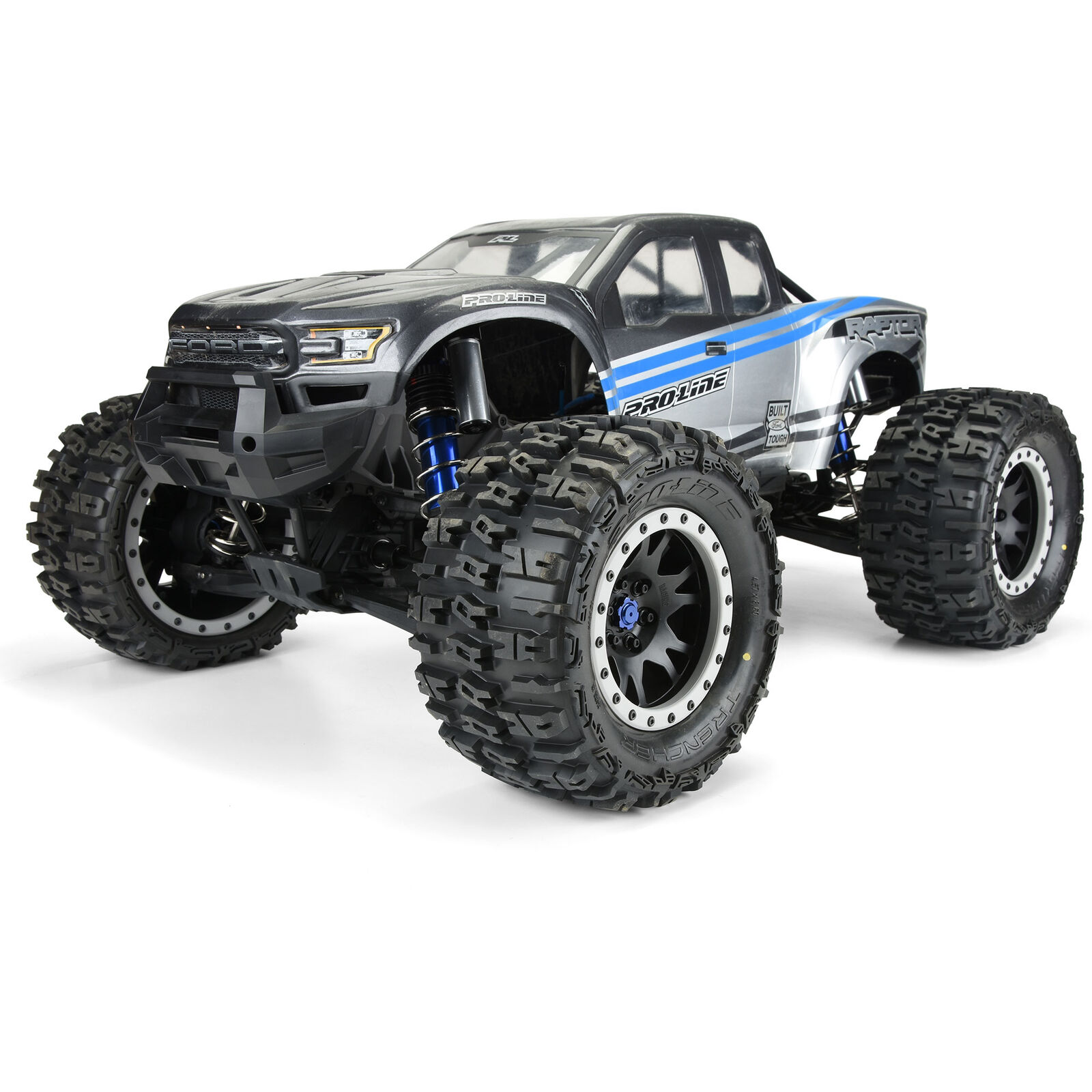 Pro-Line 1/5 Trencher Pro-Loc F/R 4.3" X-MAXX MTD 24mm Blk/Gry Impulse (2) - 4