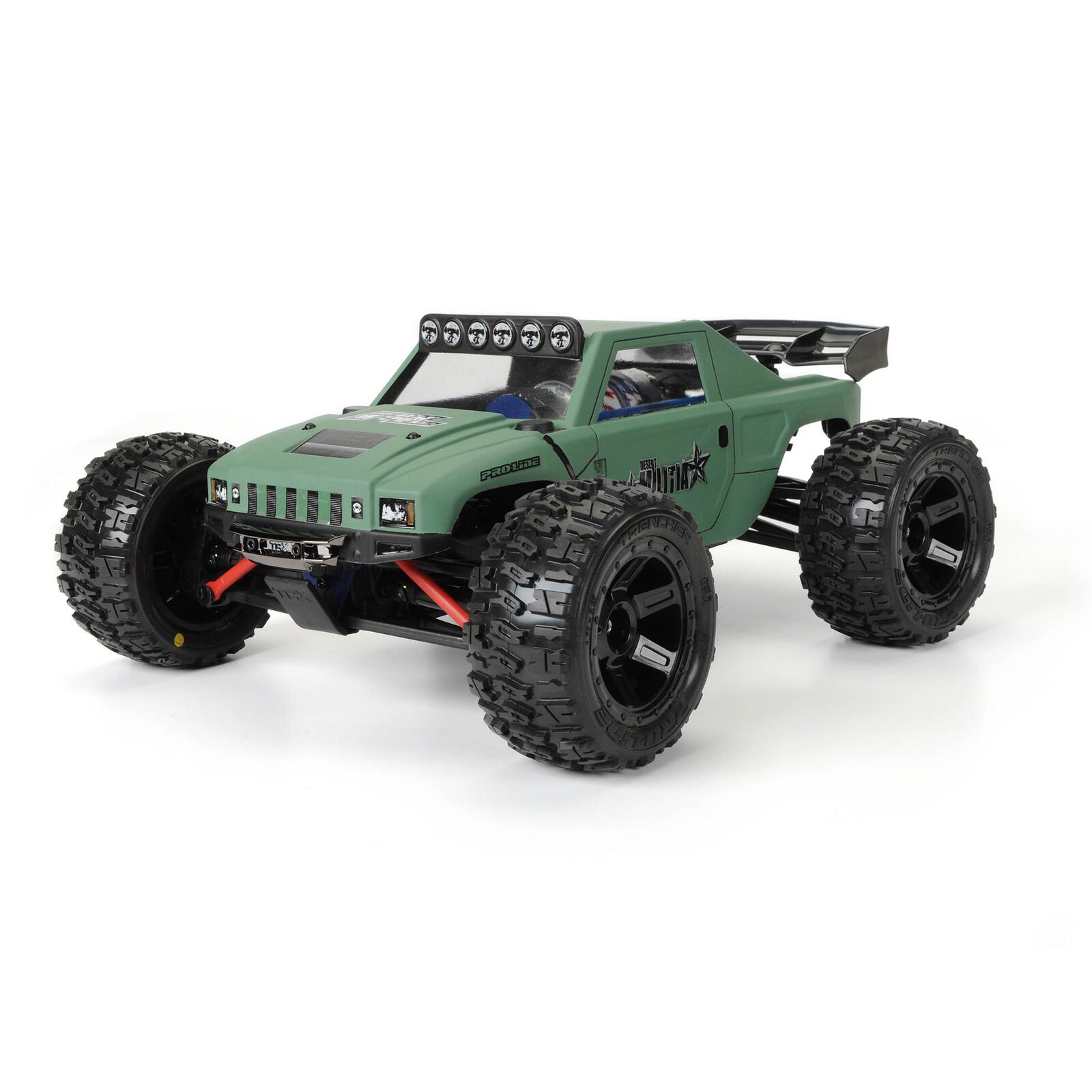 Pro-Line 1/16 Trencher M2 Fr/Rr 2.2" Tires Mounted 12mm Blk Desperado (2) - 4