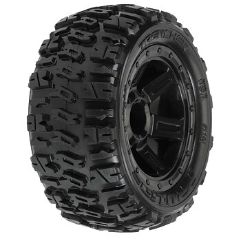 Pro-Line 1/16 Trencher M2 Fr/Rr 2.2" Tires Mounted 12mm Blk Desperado (2)