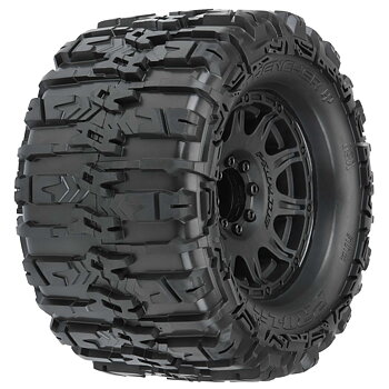 Pro-Line 1/8 Trencher HP BELTED F/R 3.8" MT Tires Mounted 17mm Black Raid (2)