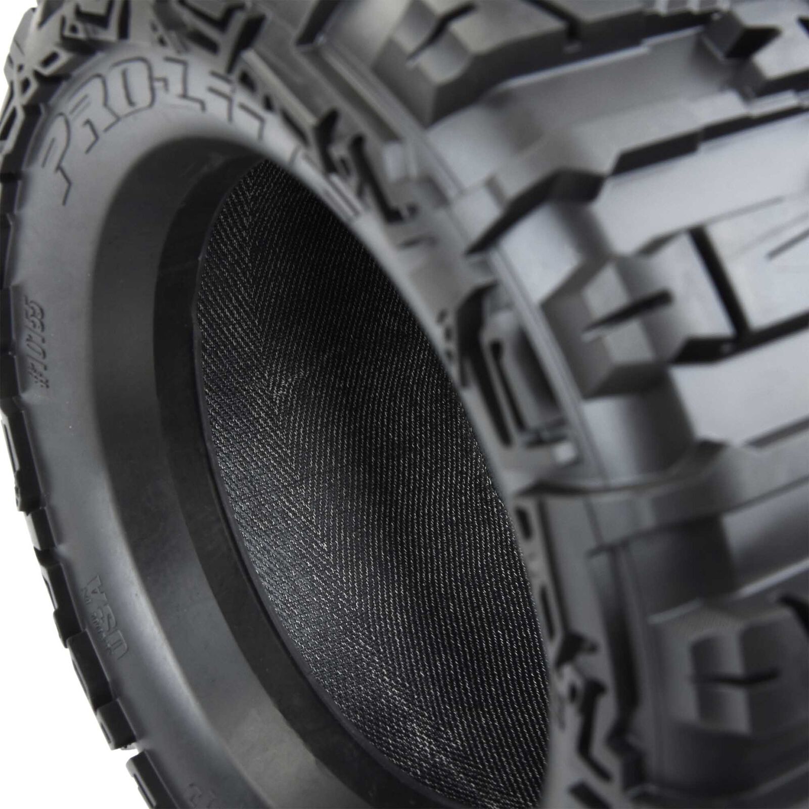 Pro-Line 1/8 Trencher HP BELTED F/R 3.8" MT Tires Mounted 17mm Black Raid (2) - 6