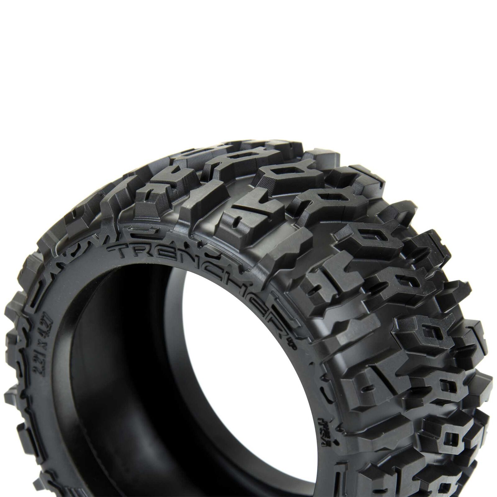 Pro-Line 1/10 Trencher LP F/R 2.8" MT Tires Mounted 12mm/14mm Black Raid (2) - 4