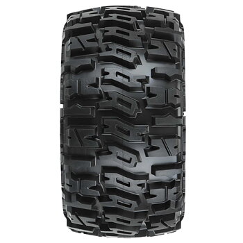 Pro-Line 1/10 Trencher LP F/R 2.8" MT Tires Mounted 12mm/14mm Black Raid (2)