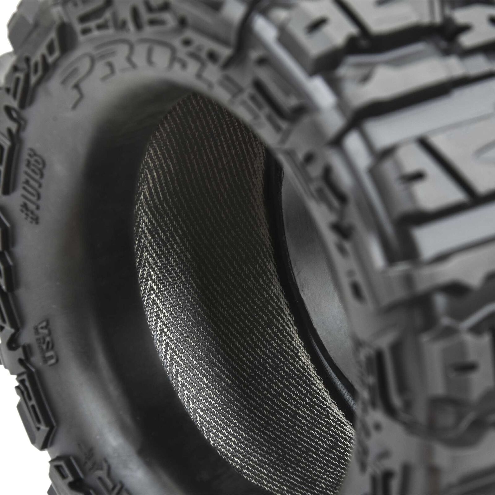 Pro-Line 1/10 Trencher HP BELTED F/R 2.8" MT Tires MTD 12mm/14mm Blk Raid (2) - 3
