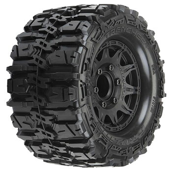 Pro-Line 1/10 Trencher HP BELTED F/R 2.8" MT Tires MTD 12mm/14mm Blk Raid (2)