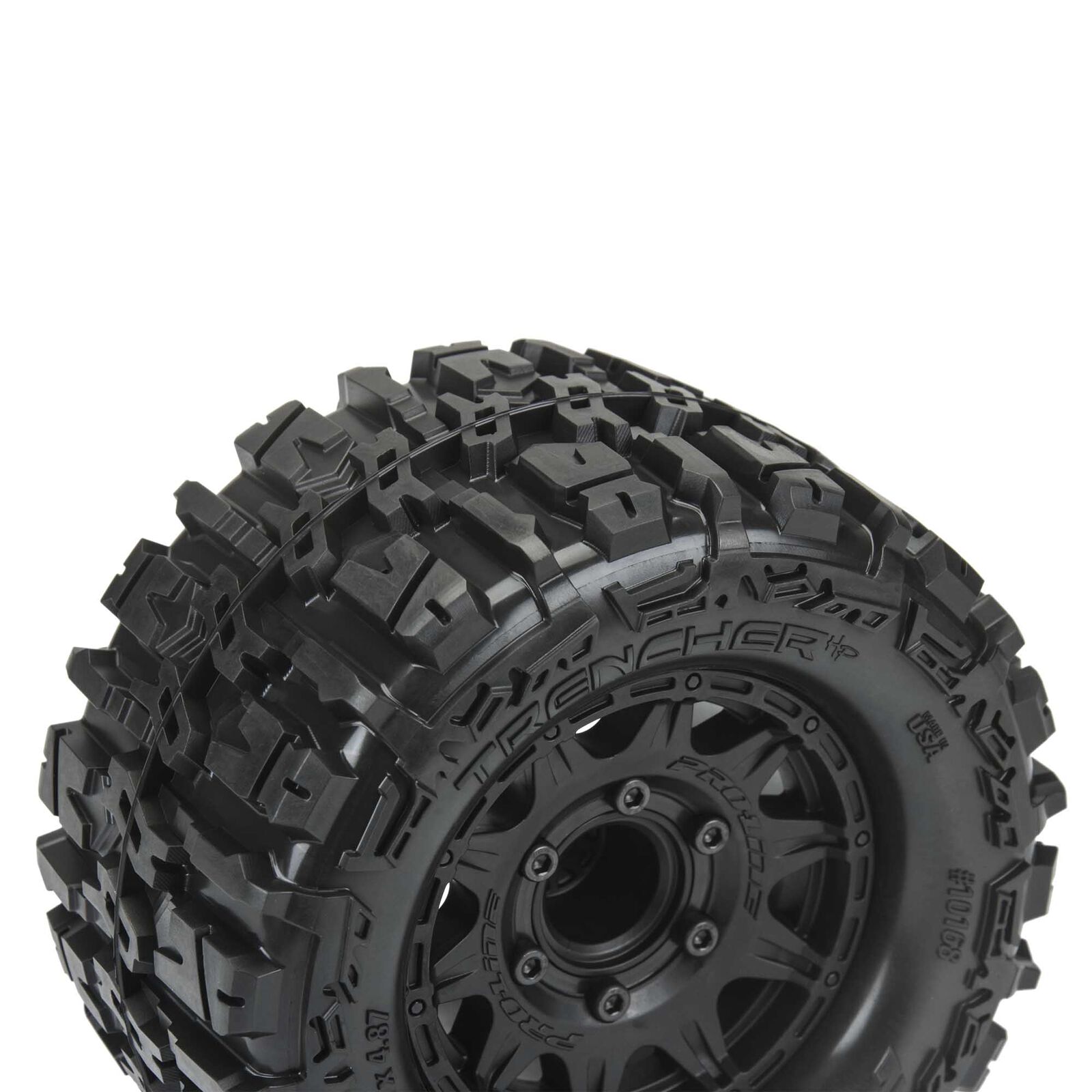 Pro-Line 1/10 Trencher HP BELTED F/R 2.8" MT Tires MTD 12mm/14mm Blk Raid (2) - 4