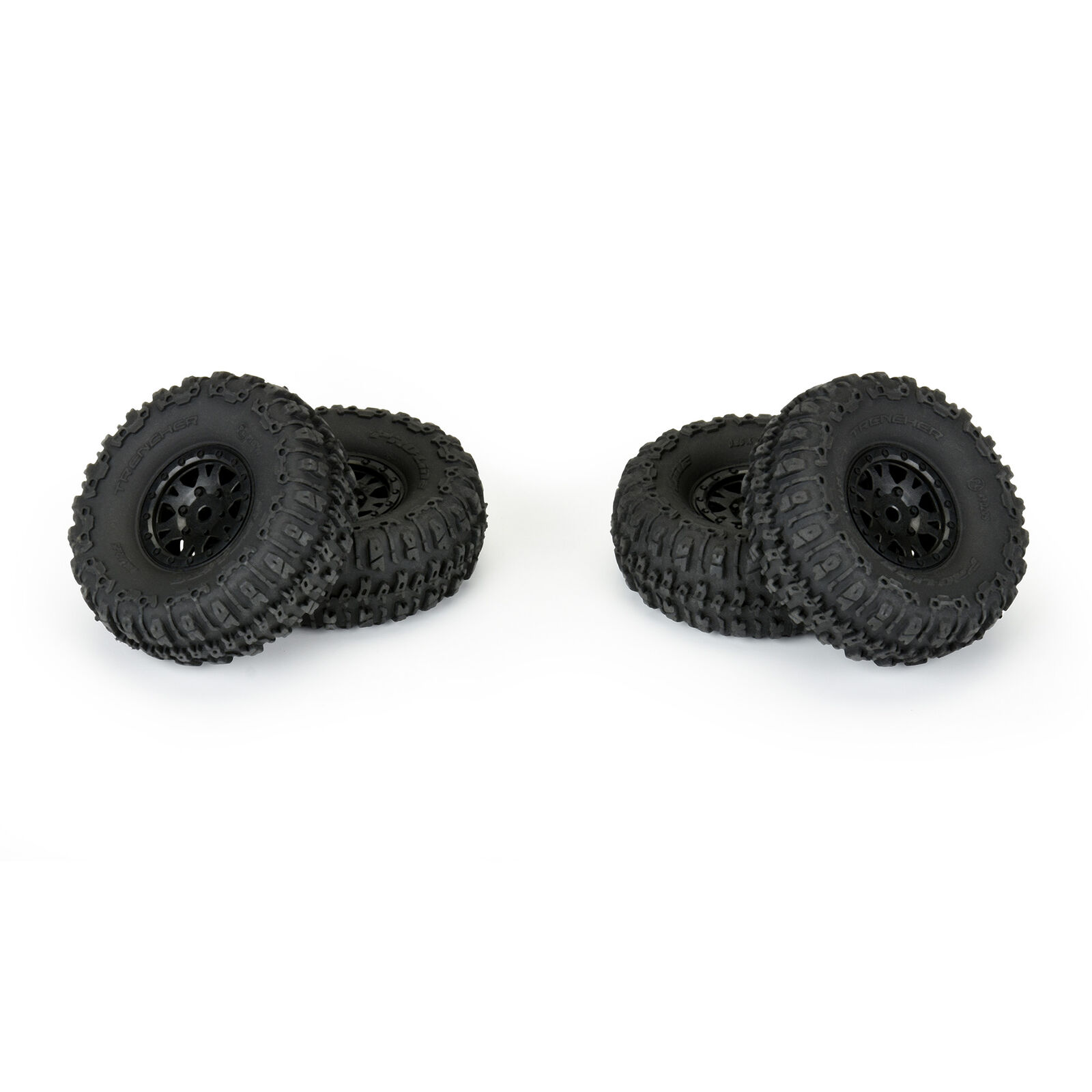 Pro-Line 1/24 Trencher F/R 1.0" Tires Mounted 7mm Black Impulse (4): SCX24 - 4