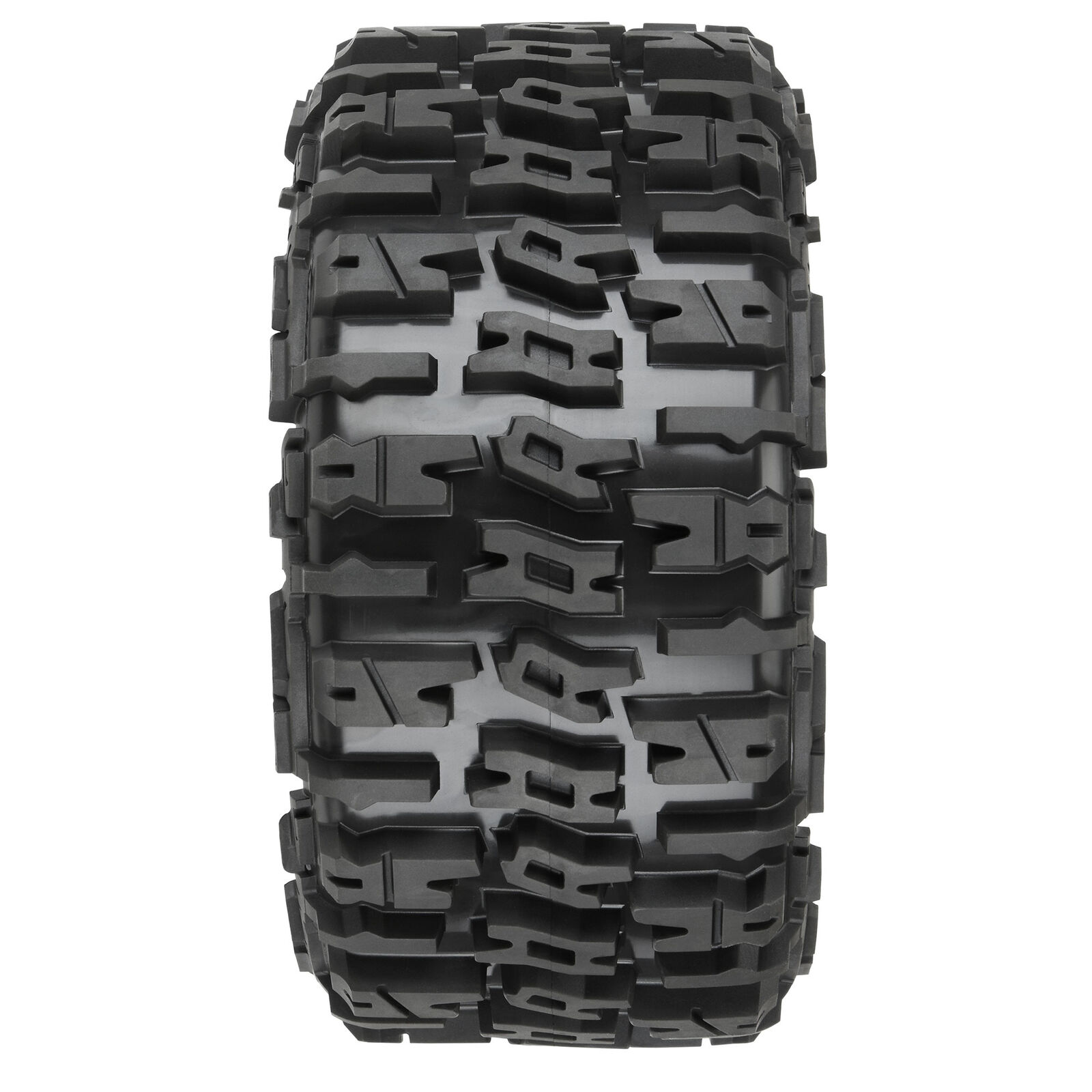 Pro-Line 1/6 Trencher F/R 5.7 Tires Mounted 24mm Black Raid 8x48 Hex (2) - 2