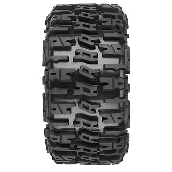 Pro-Line 1/6 Trencher F/R 5.7 Tires Mounted 24mm Black Raid 8x48 Hex (2)