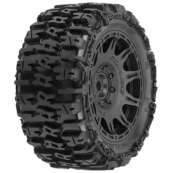 Pro-Line 1/6 Trencher F/R 5.7 Tires Mounted 24mm Black Raid 8x48 Hex (2)