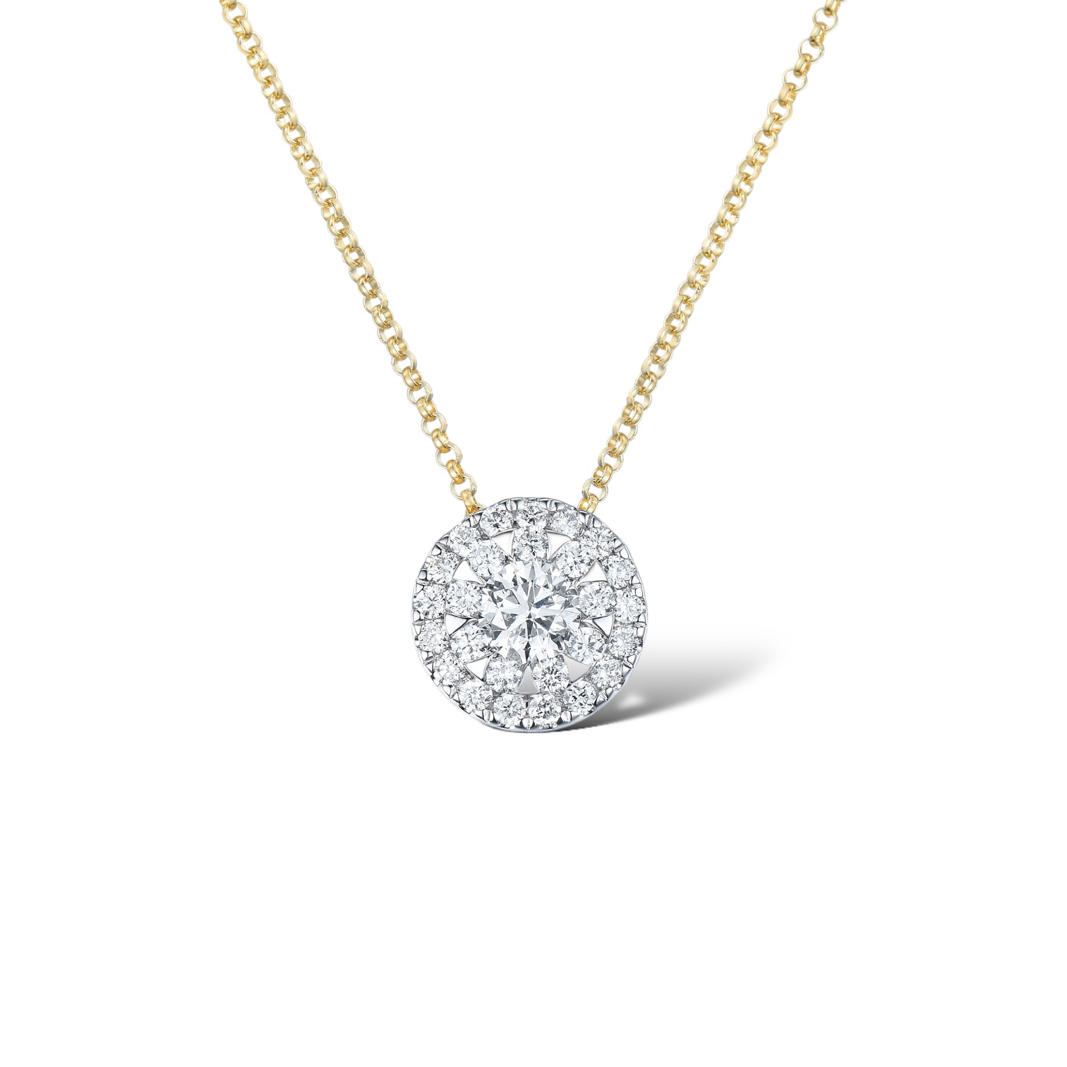 Diamond fiore necklace