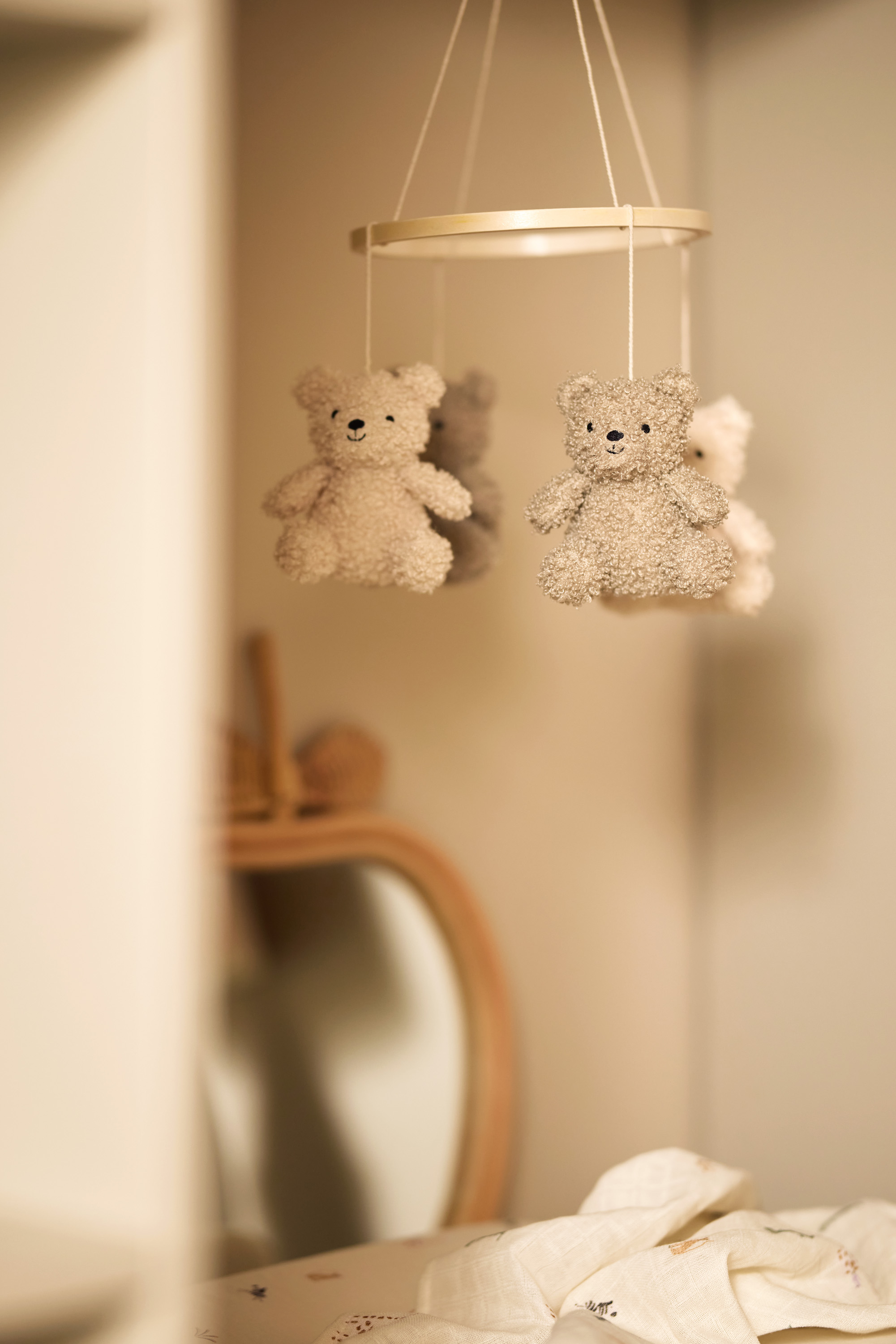 Jollein Sängmobil Teddy Bear Olive Green/Naturel - 6