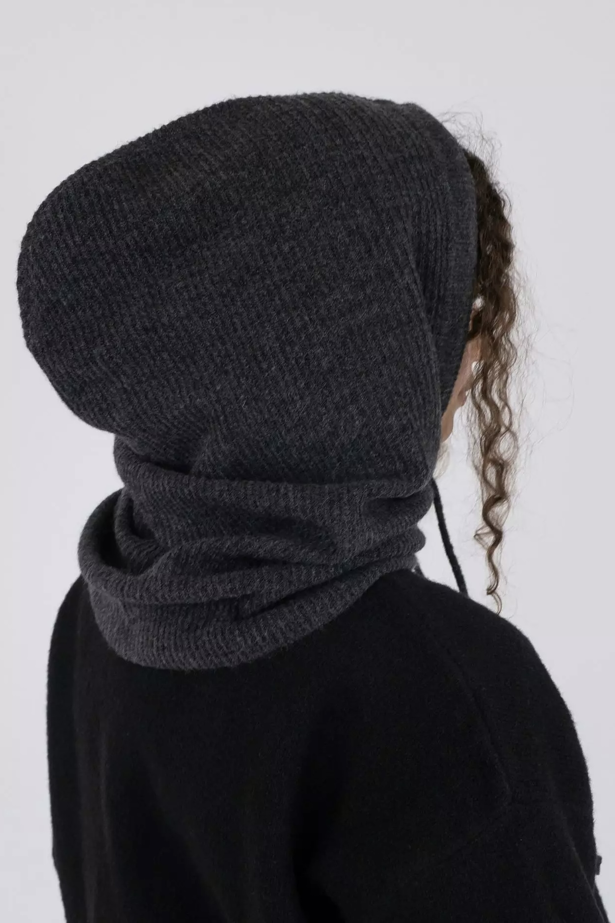 Neo Noir  - Madita Knit Balaclava Antracit - 3