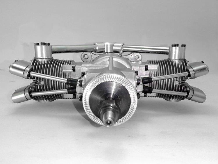 Saito FG-41TS 41cc 4-takts Twin Bensinmotor - 4