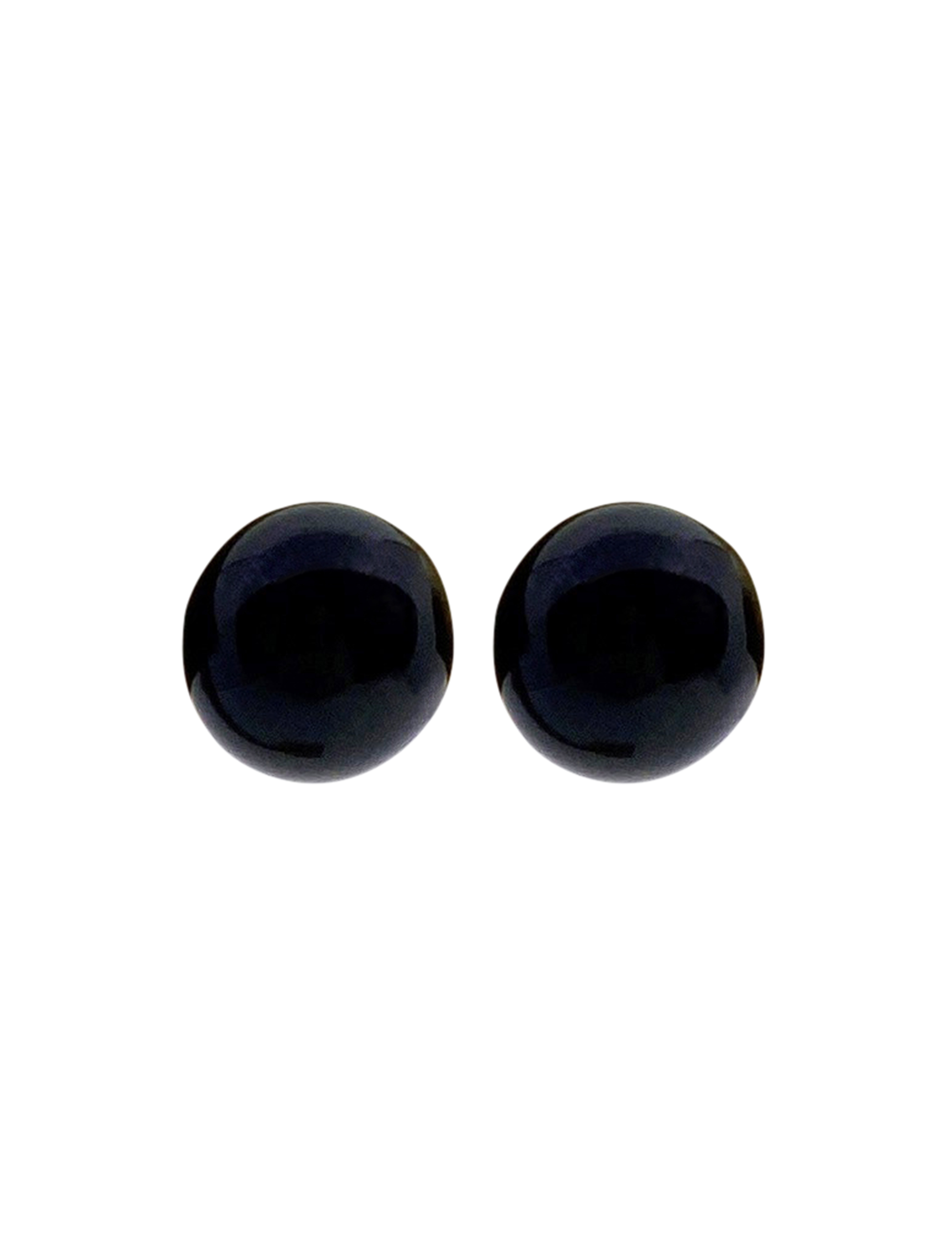  MALOU EAR 10 MM BLACK AGATE