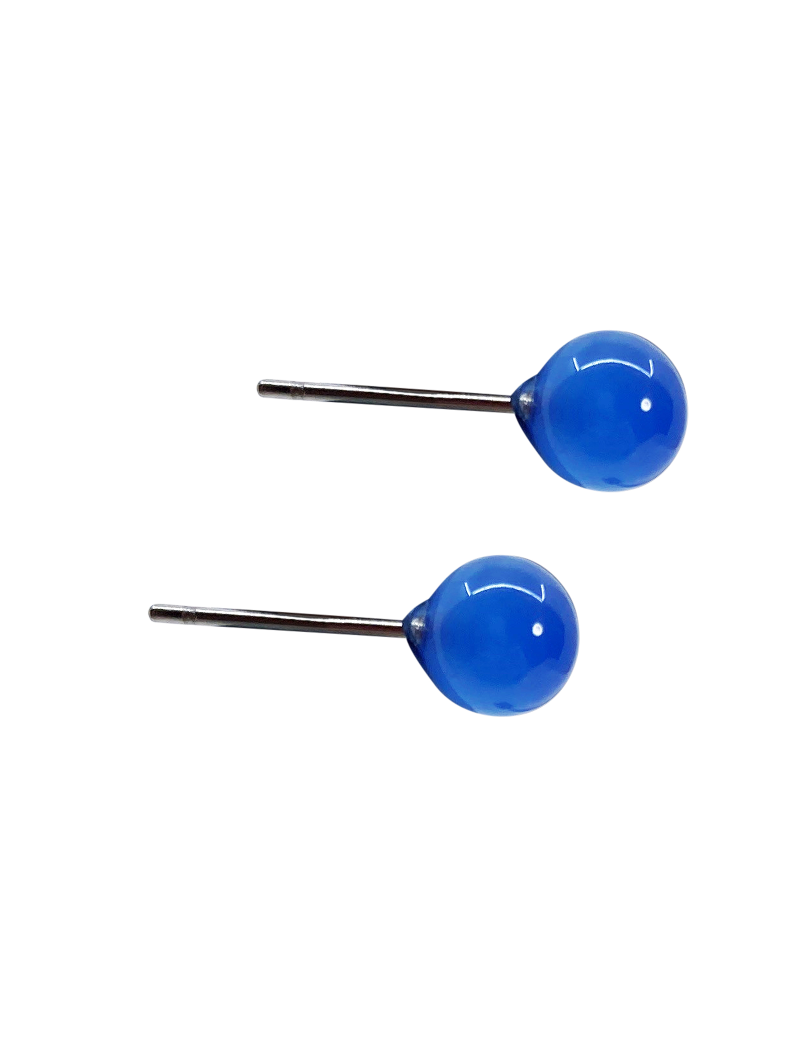  MALOU EAR 6 MM BLUE AGATE - 2