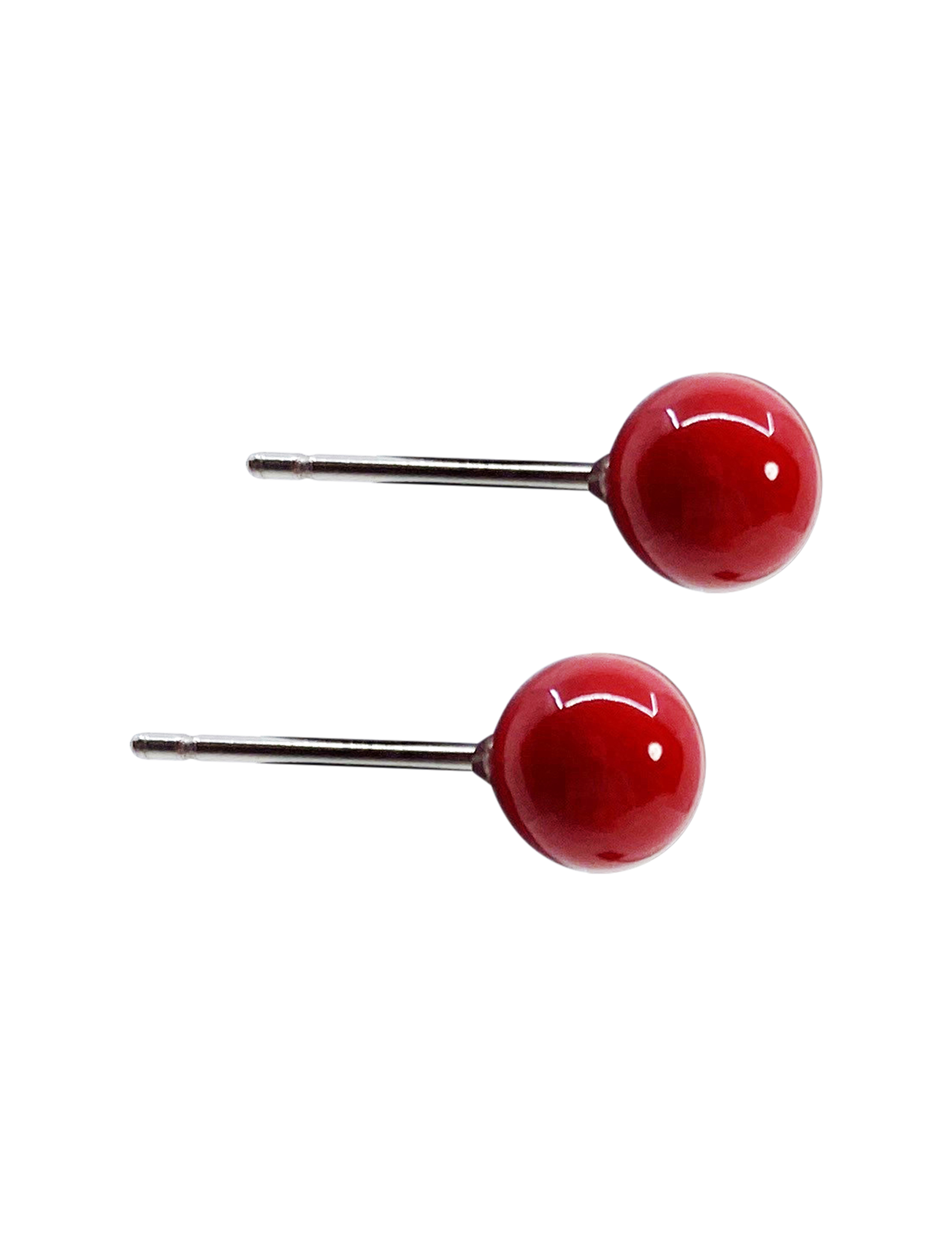  MALOU EAR 6 MM RED SHELL