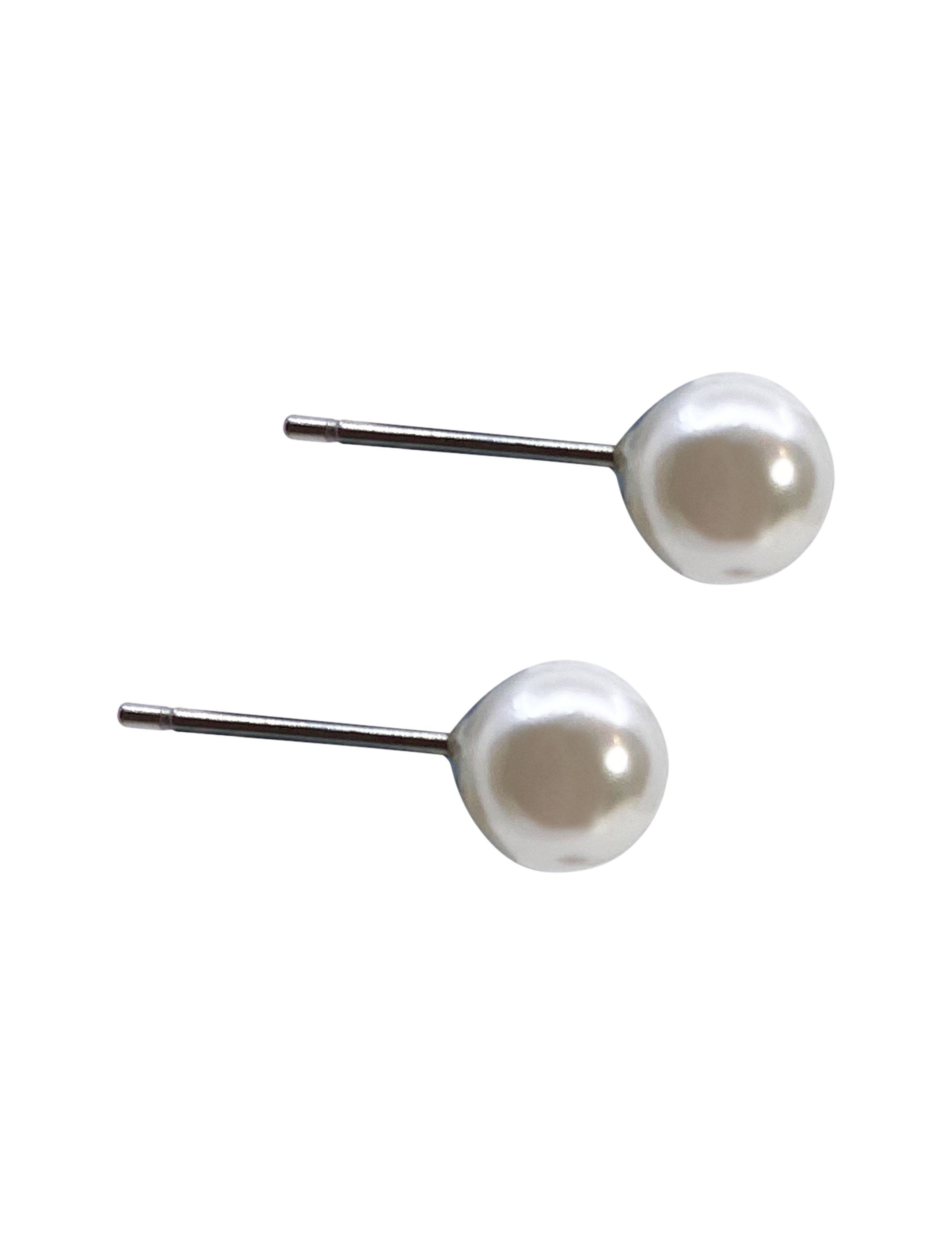  MALOU EAR 6 MM WHITE SHELL