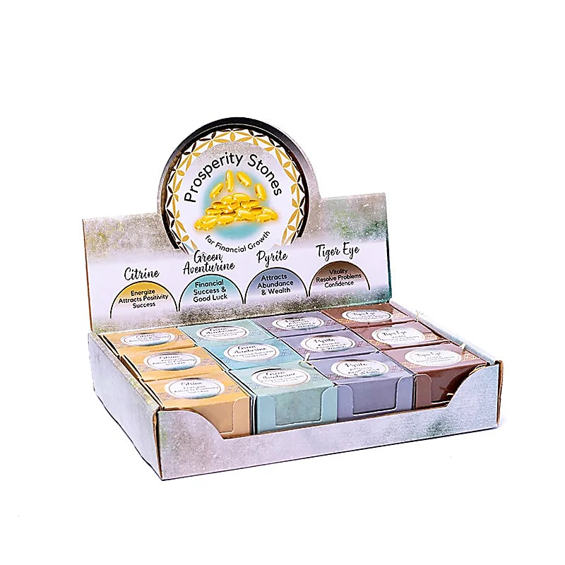 Prosperity Stones 12 stycken i pop up-displaybox