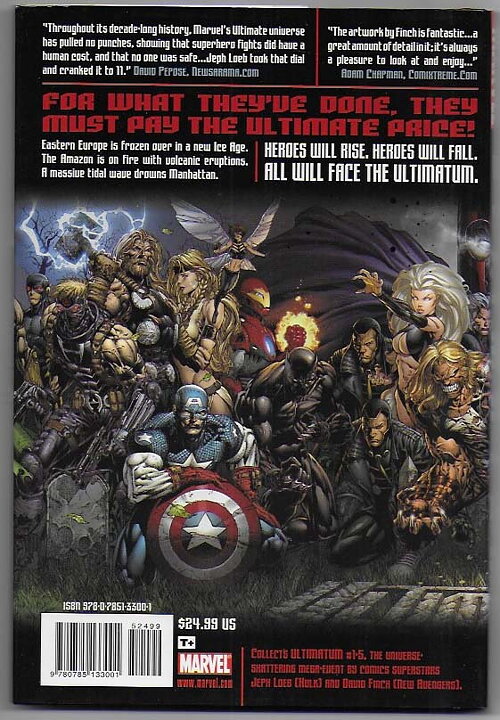 Ultimatum Premiere Edition HC NM- Svagt solblekt på ryggen Jeph Loeb David Finch