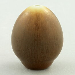 Berndt Friberg (1961) Unique Brown Haresfur Vase 4 cm