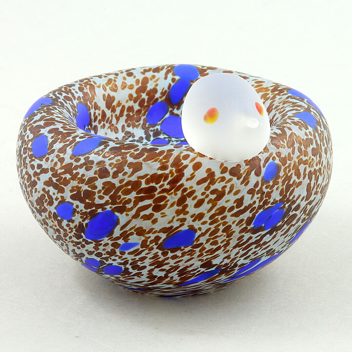 ウルリカ・ヒードマン・ヴァリーン Cocooシリーズ　鳥の器  10cm  2001年 〈箱付き〉
