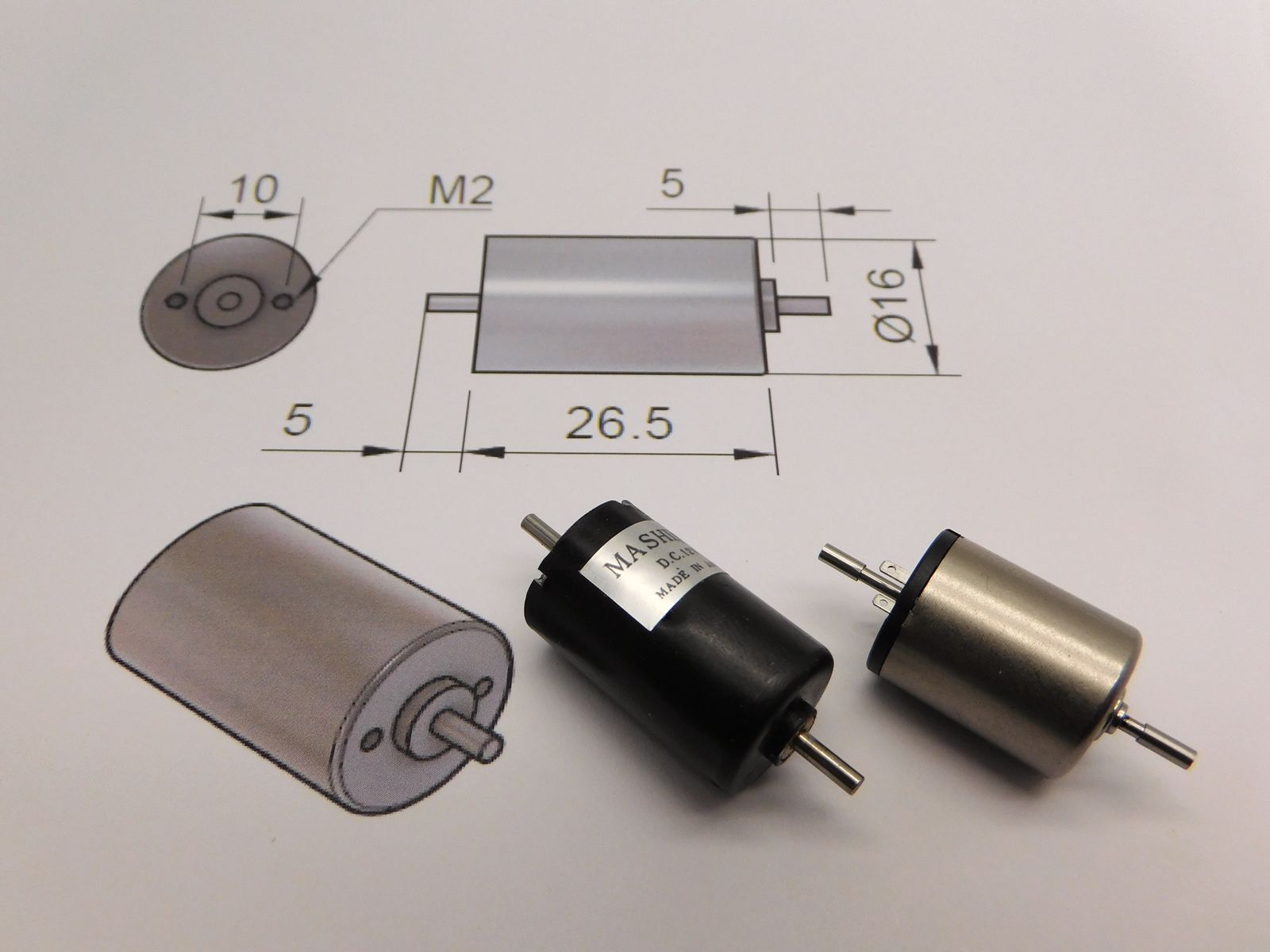 DC motor Mashima 1620 - 2