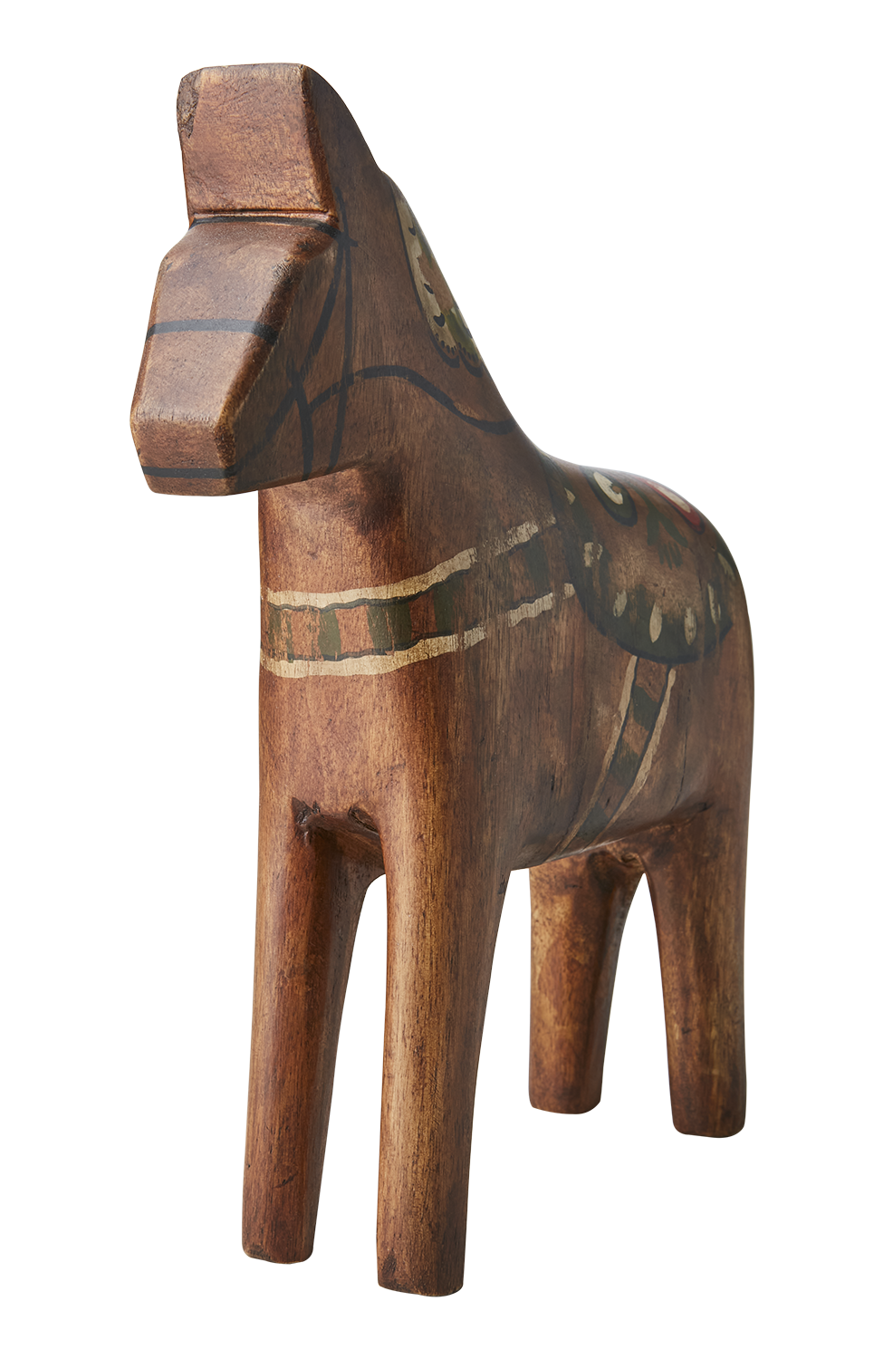Horse - Fåle - Dalahorse - Painted - Brown/Multicoloured - Wood - 27x8x30 cm - 3