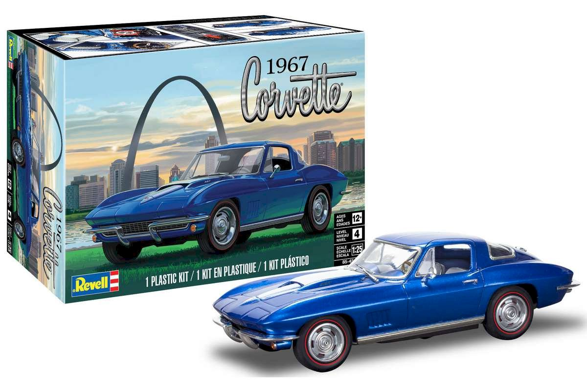 Revell Modellbil 1967 Corvette Coupe - 3